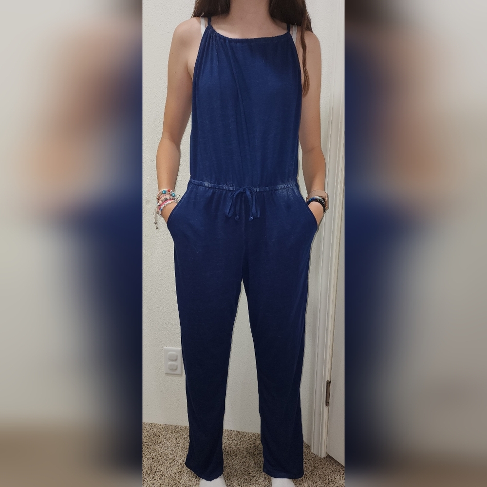 DEREK 🩵 HEART - MIDNIGHT BLUE ROMPER
